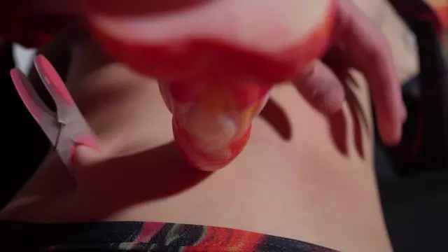 Poster: Maniac Tests His Belly Button Fuck Machine On Me