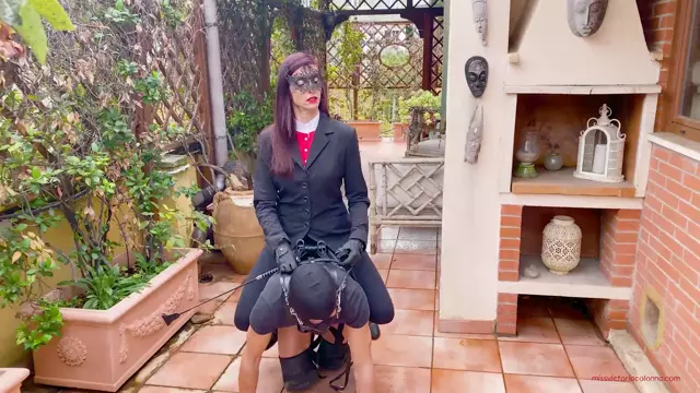 Poster: Mistress Victoria Colonna - Riding My Pony On The Terrace - FullHD 1080p
